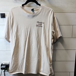 PRELOVED Mens Wild Fable Cream Tee